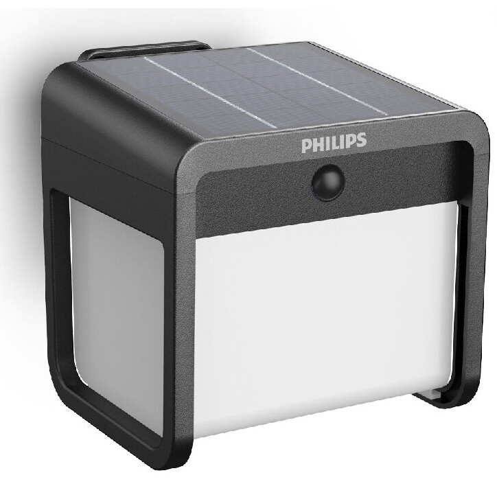 Philips Ezra UltraEfficient solární LED svítidlo se senzorem černá