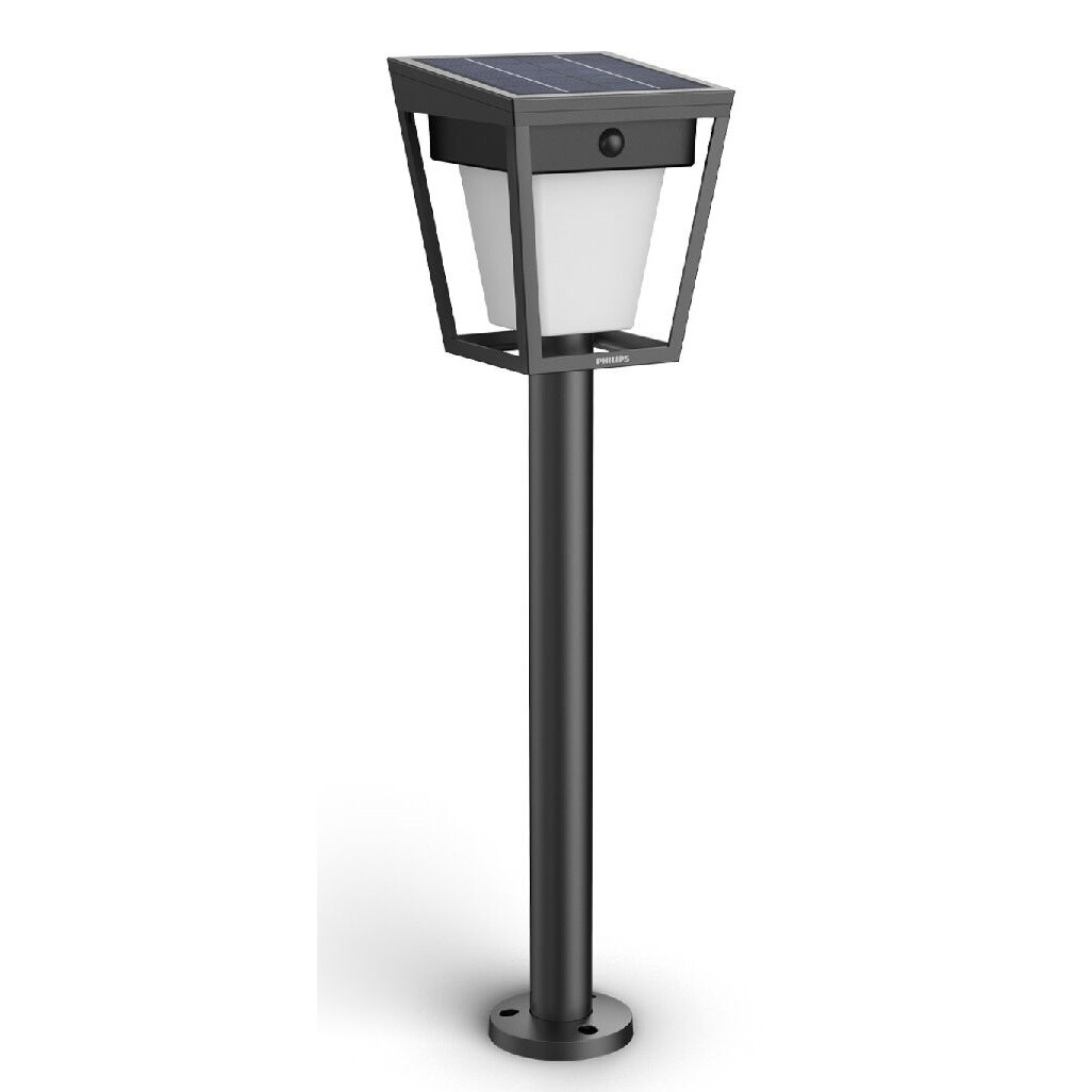 Philips Nissa UltraEfficient solární LED sloupek s pohybovým senzorem černá