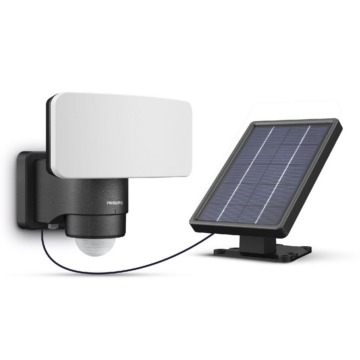 Philips Tylus UltraEfficient Security solární LED reflektor se senzorem černá