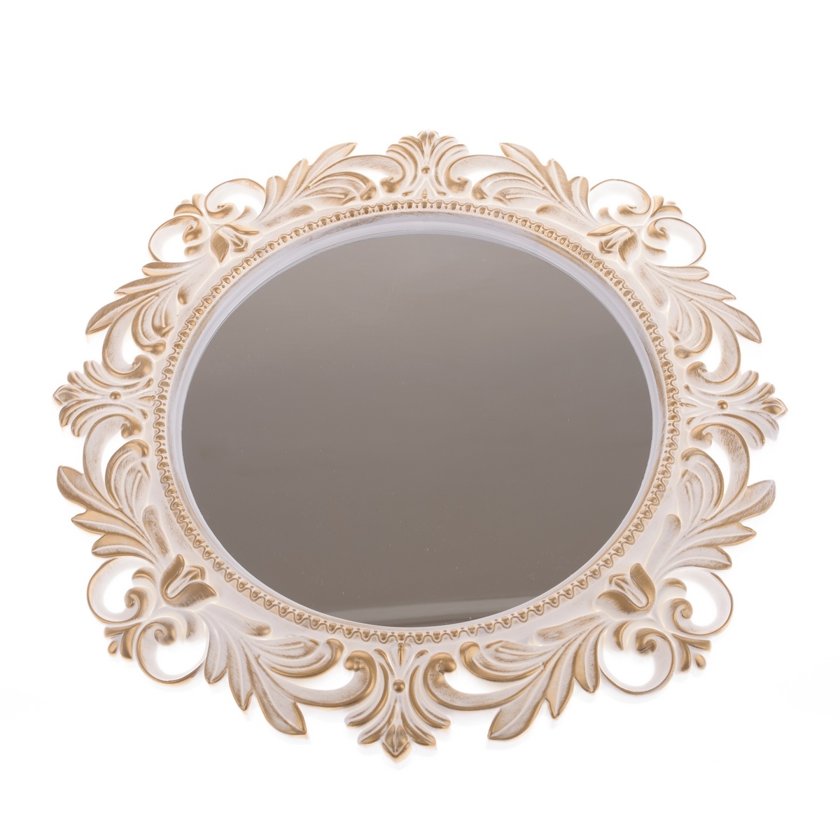 Plastové nástěnné zrcadlo Castillo bílá