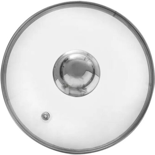 Poklice skleněná pr. 16 cm nerez úchyt