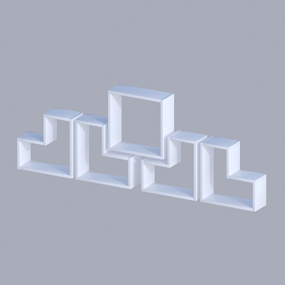 Polička Elitra White