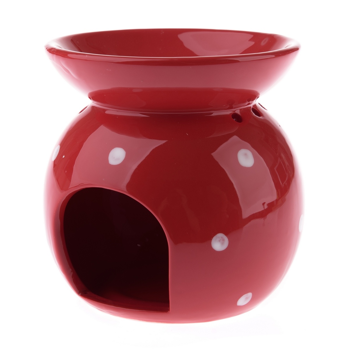 Porcelánová aromalampa Abuela červená