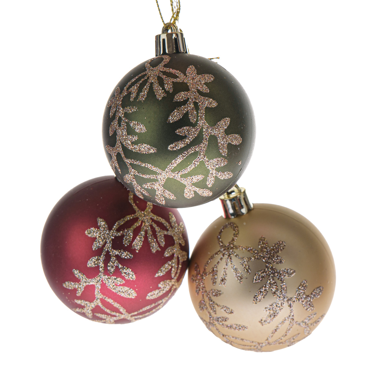 Sada vánočních ozdob Golden Leaves