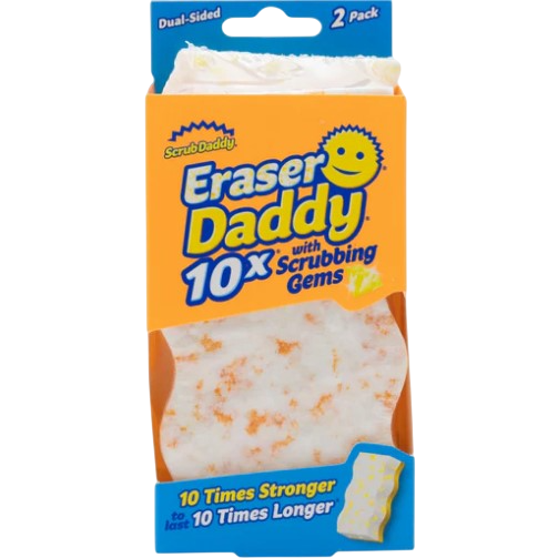 Scrub Daddy Eraser Daddy 10x silnější zázračné houbičky 2 ks