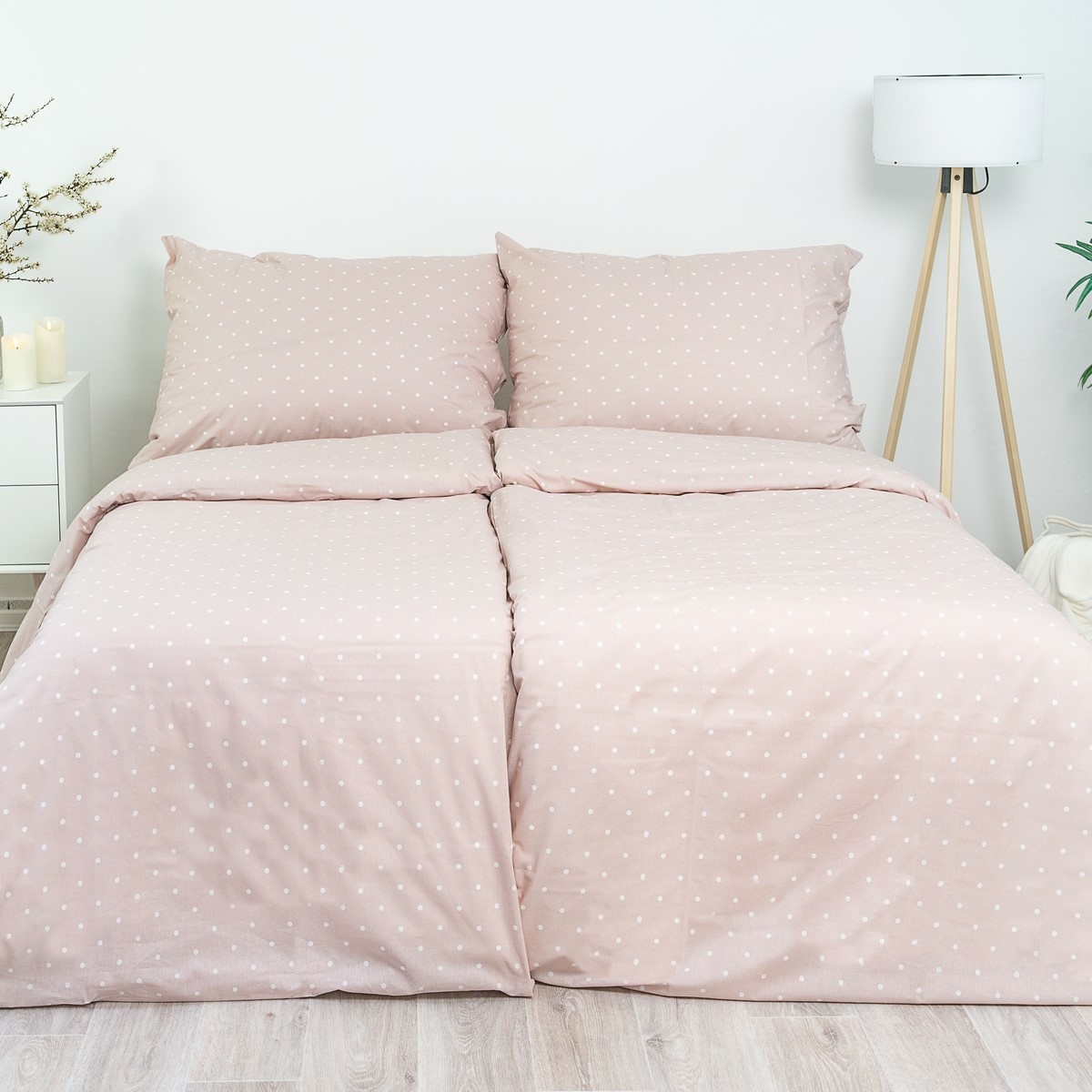 Stanex Bavlněné povlečení Růžový puntík