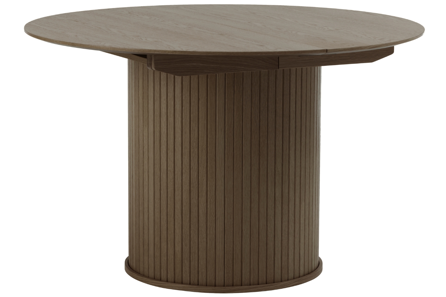 Unique Furniture Tmavý dubový rozkládací jídelní stůl Nola 120/167 x 120 cm