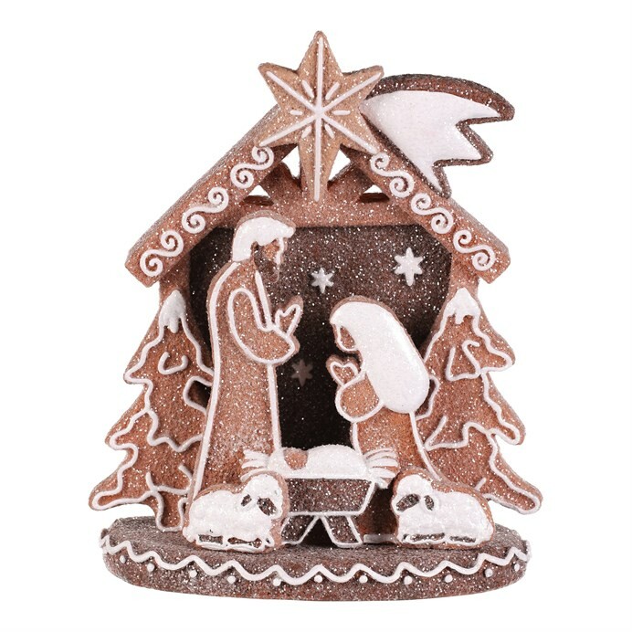 Vánoční dekorace perníkový Betlém