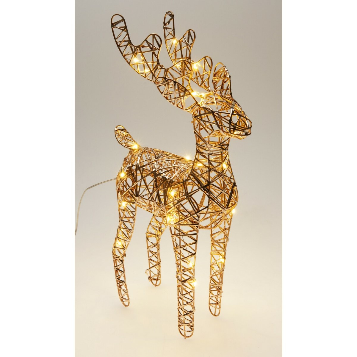 Vánoční svítící sob Champagne