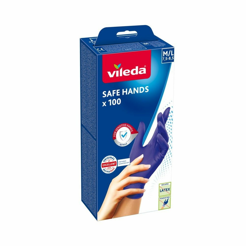 Vileda Safe Hands rukavice M/L 100ks