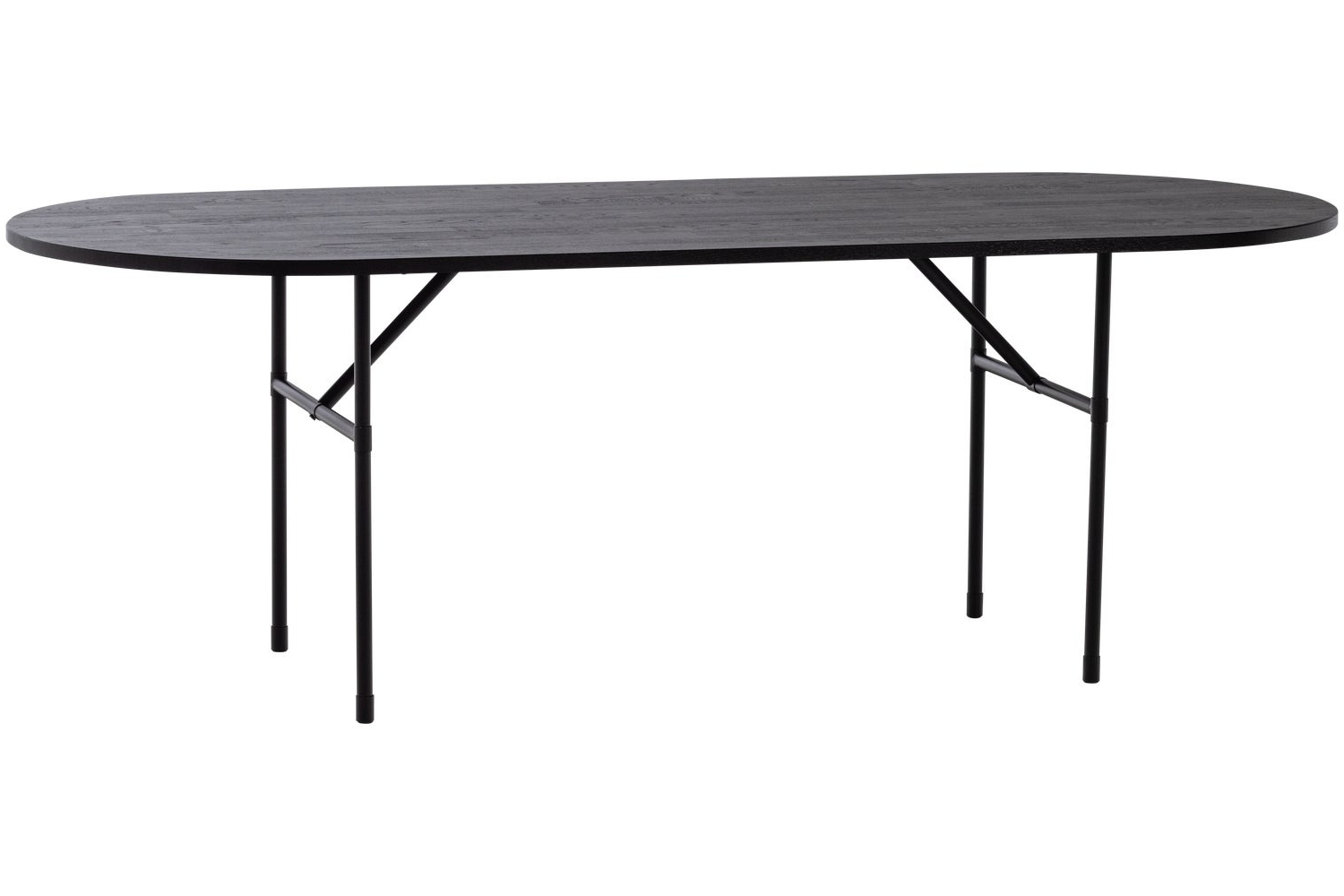 WOOOD Černý dubový jídelní stůl Arthur 220 x 90 cm