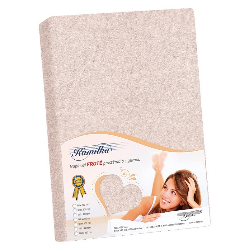 Bellatex Froté prostěradlo Kamilka pudrová růžová
