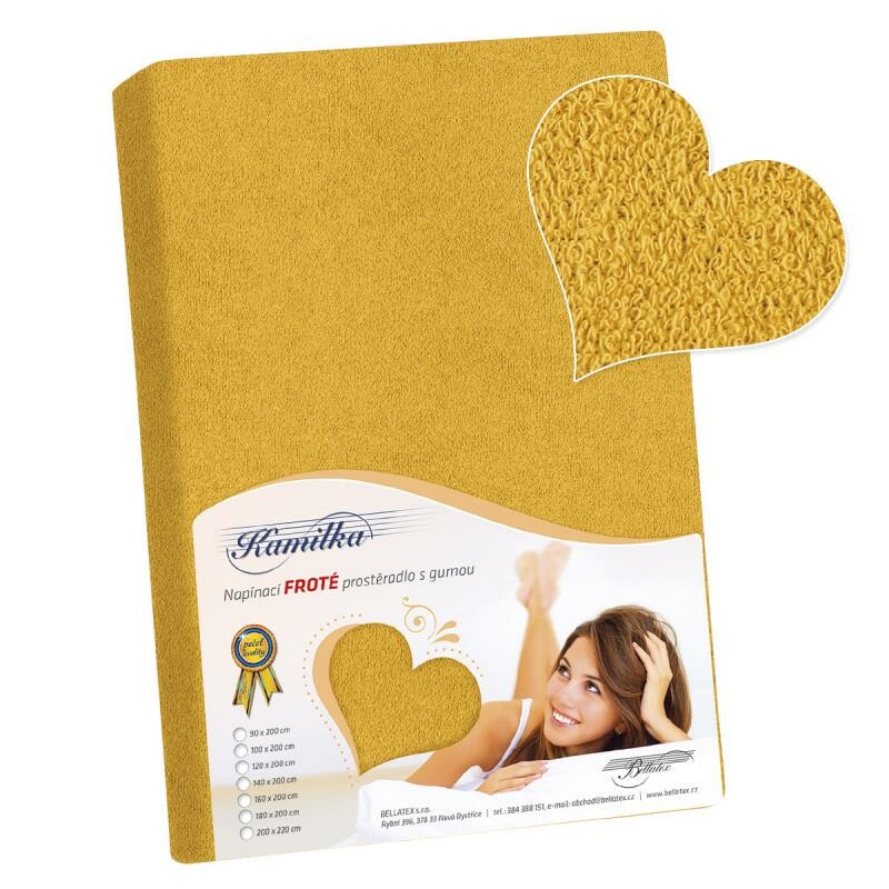 Bellatex Froté prostěradlo hořčicová