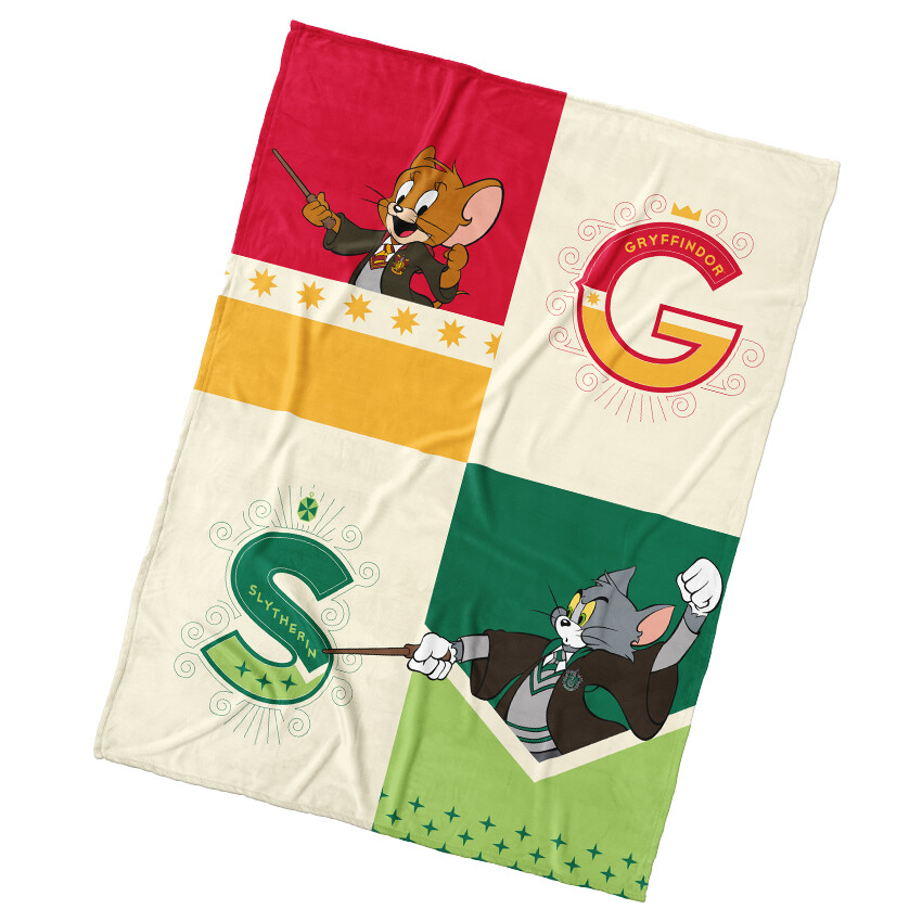 Carbotex Dětská deka Tom a Jerry v Bradavicích