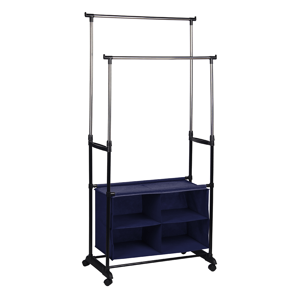 Dvouřadý věšák s boxem SANDOR