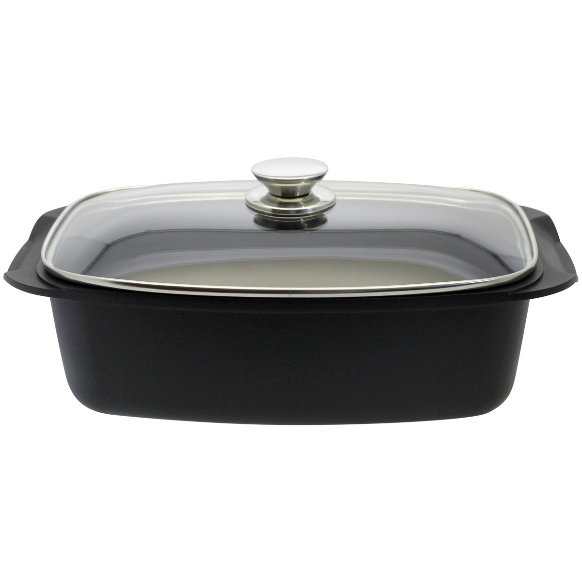 Elo 90932 Basic Pekáč se skleněnou poklicí Quatrorondo 40 x 22 cm