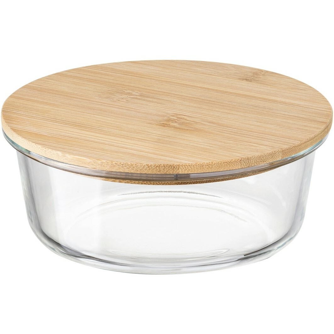 Florina Skleněná dóza s bambusovým víkem Clavato