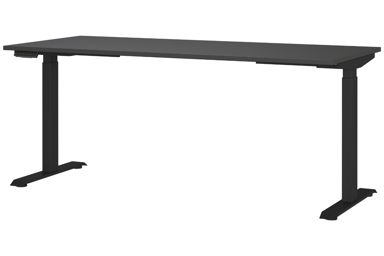 Germania Tmavě šedý výškově nastavitelný pracovní stůl Mailand 180 x 80 cm