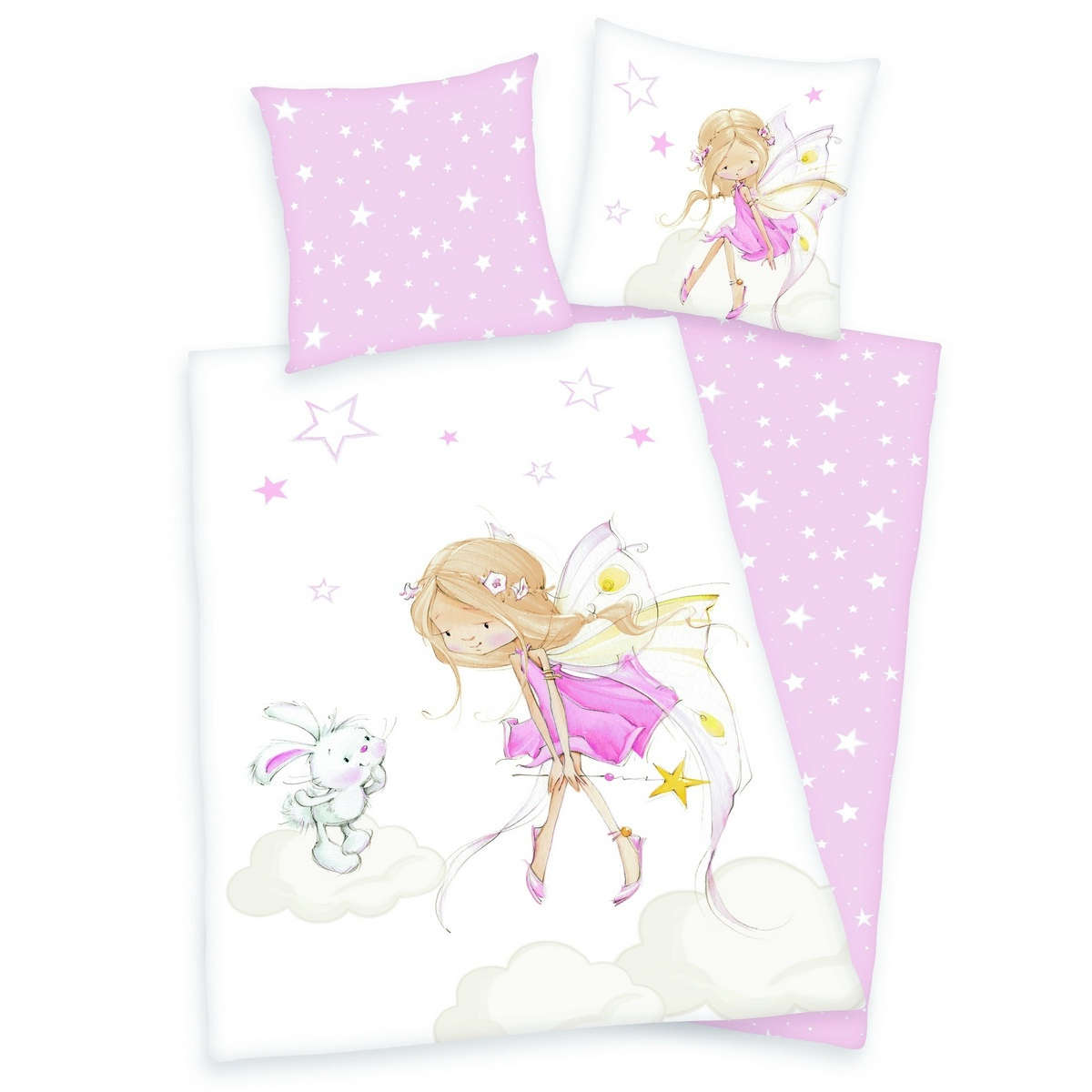 Herding Dětské Bavlněné povlečení Víla a králíček
