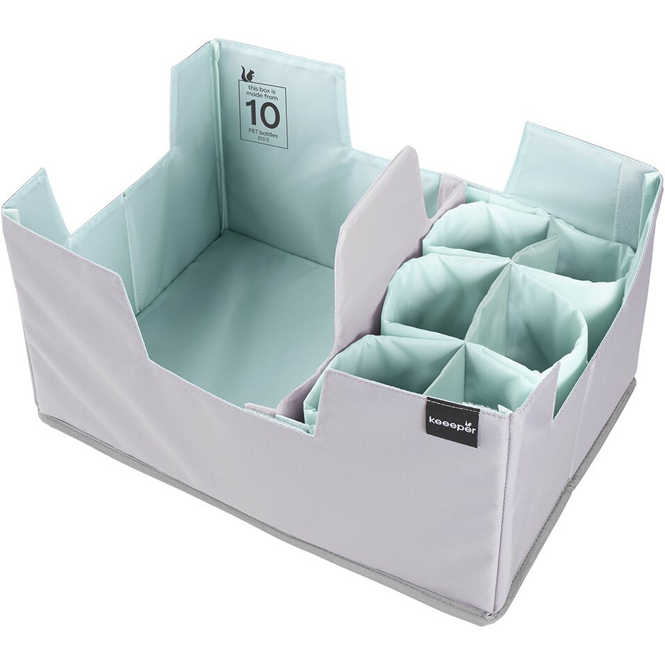 Keeeper Skládací nákupní organizér Nea set XL Aquamarine 28 l