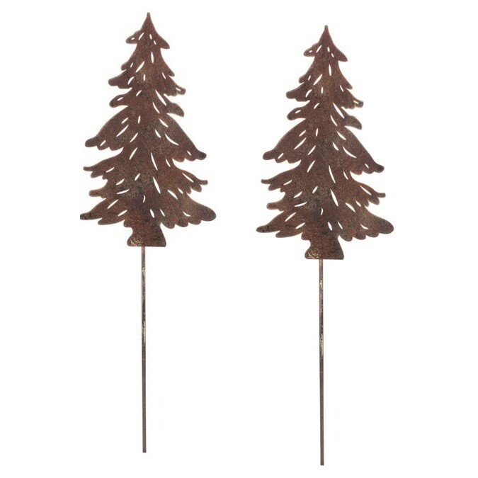 Kovová dekorace Strom zápich