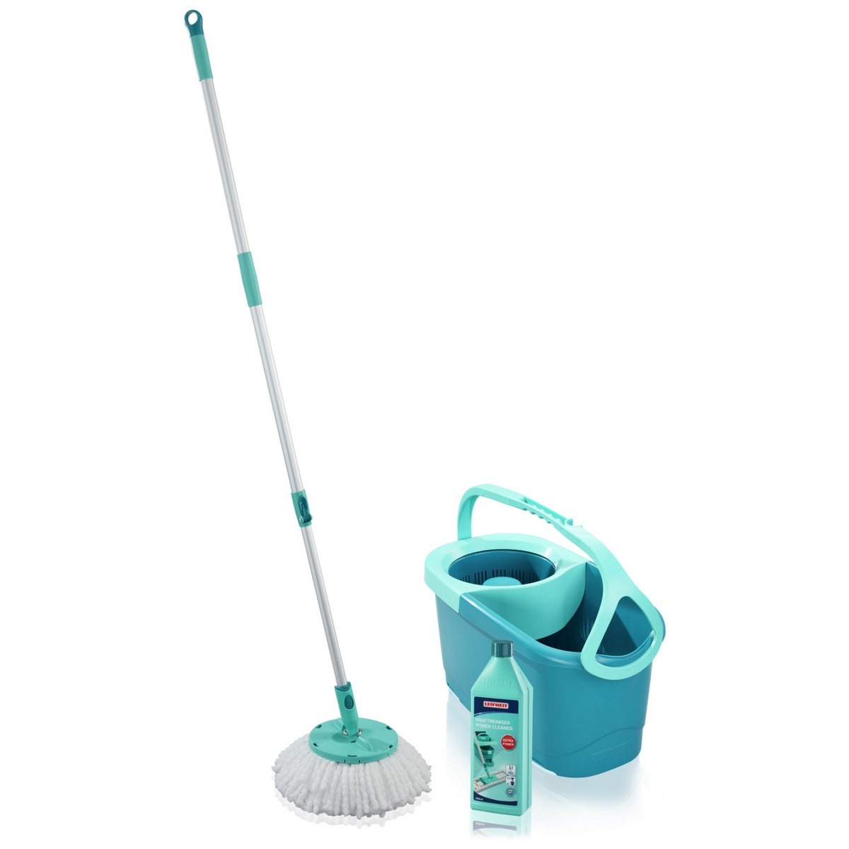 Leifheit Set Rotation Disc Mop Ergo + ZDARMA čistič na silně znečištěné podlahy 1 l 55414