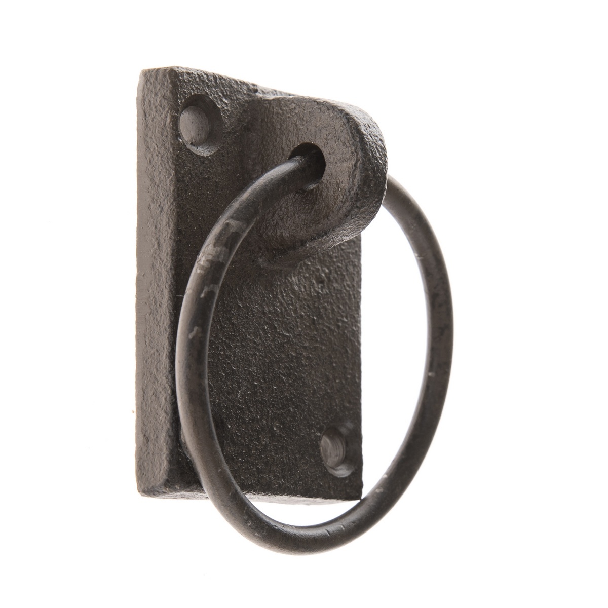 Litinová úchytka Kruh černá