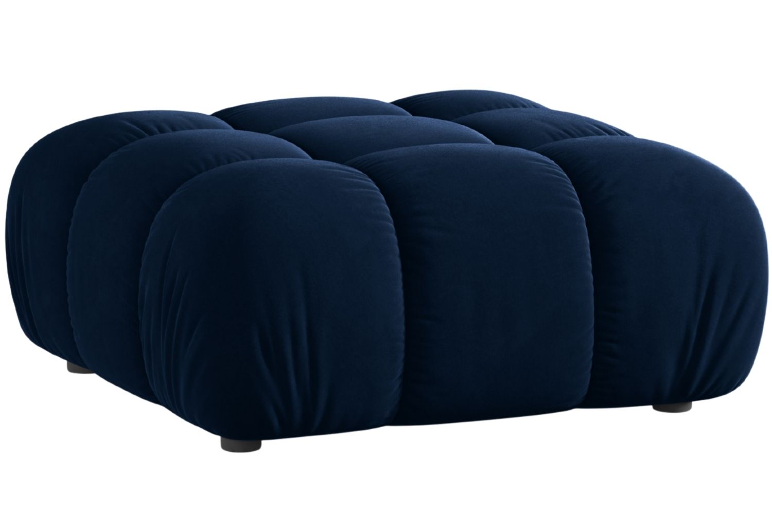 Micadoni Královsky modrá sametová podnožka Bellis 94 x 94 cm