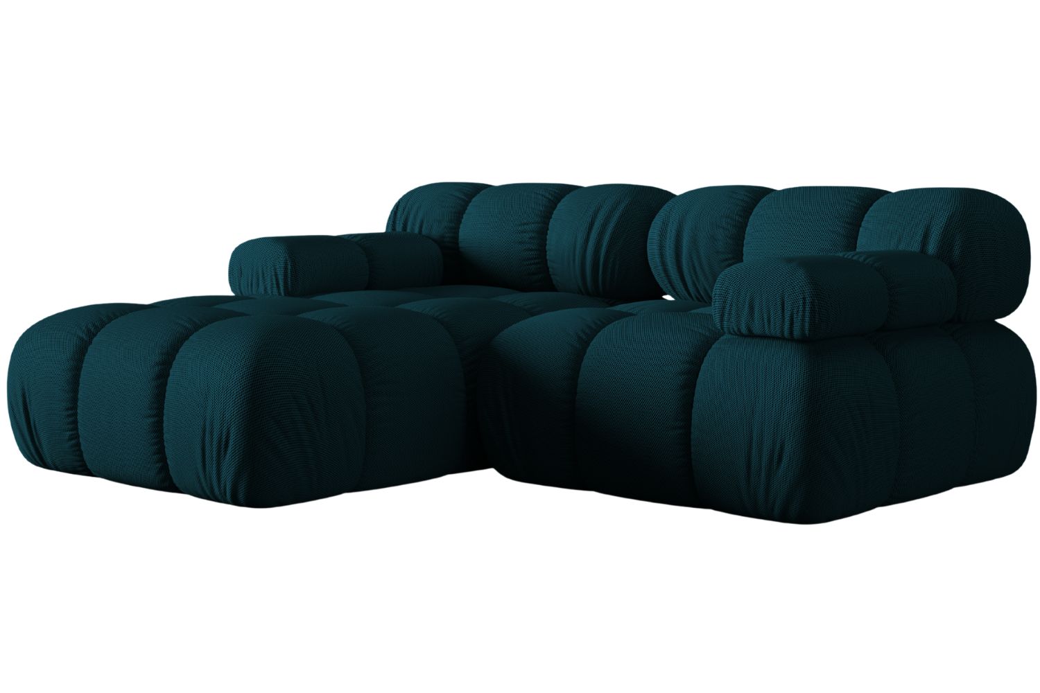 Micadoni Modrá rohová pohovka Bellis 188 cm