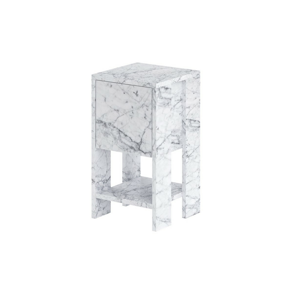 Noční stolek Ema Carrara Marble