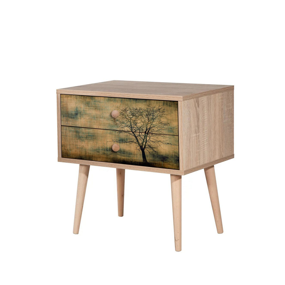 Noční stolek Two Sonoma Oak