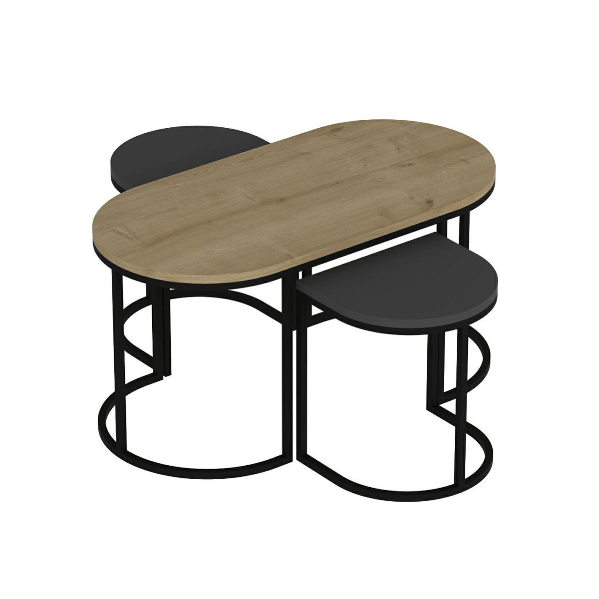 Odkládací stolek Dena Anthracite