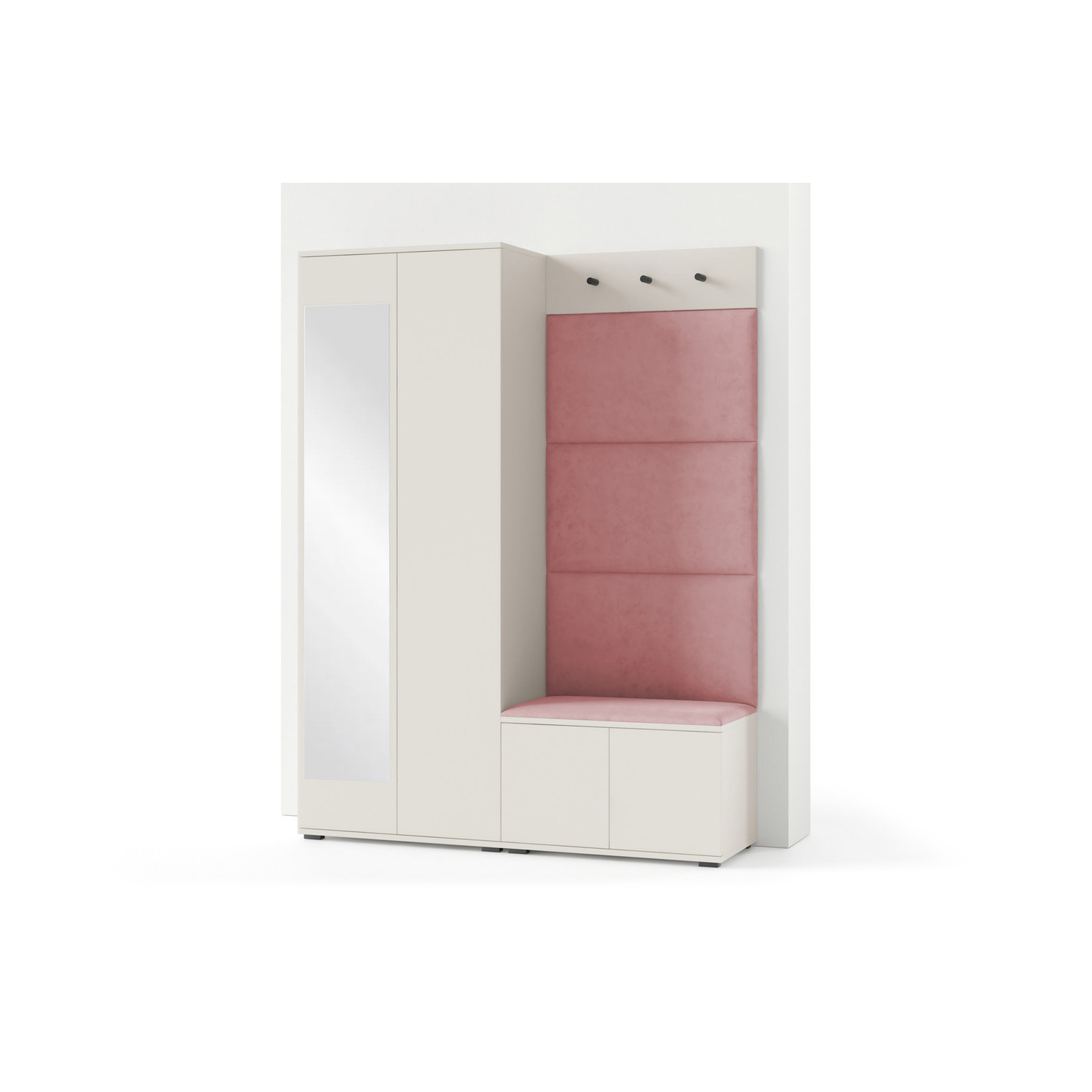 Předsíňová stěna BIANCO III Bez zrcadla Tmavě modrá