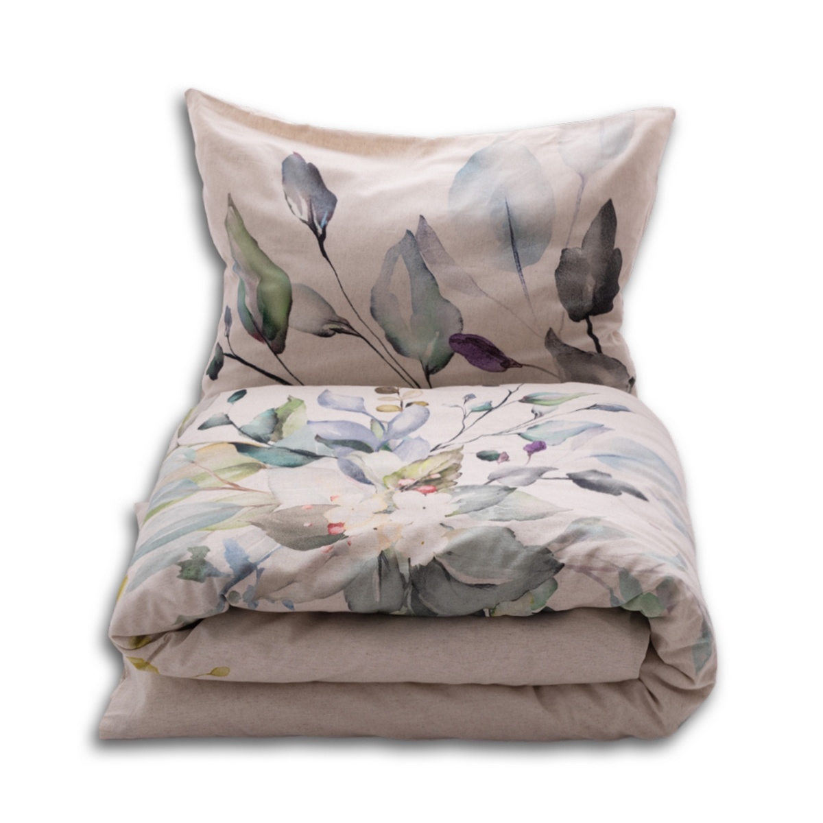 Povlečení ze směsi bavlny a lnu Kytice