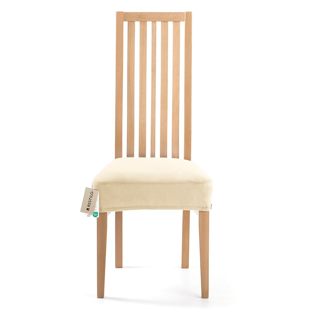 Restilo Napínací potah na sedák na židli Sento světle béžová