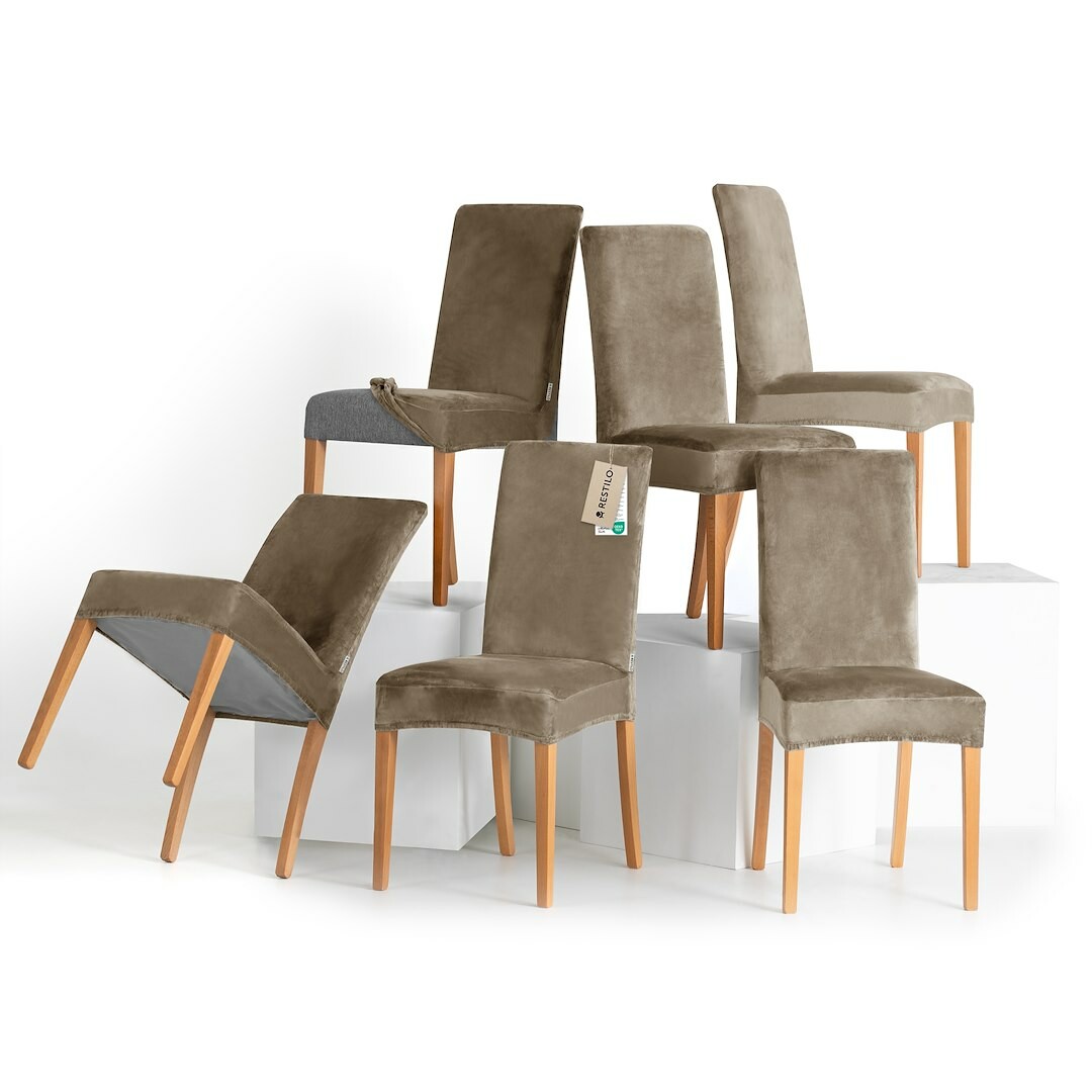 Restilo Napínací potah na židli Sento béžová