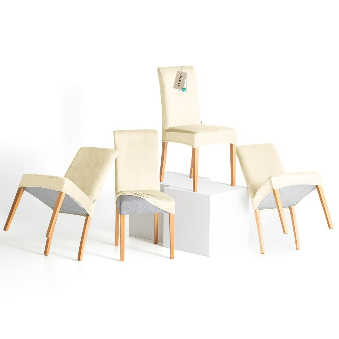 Restilo Napínací potah na židli Sento krémová