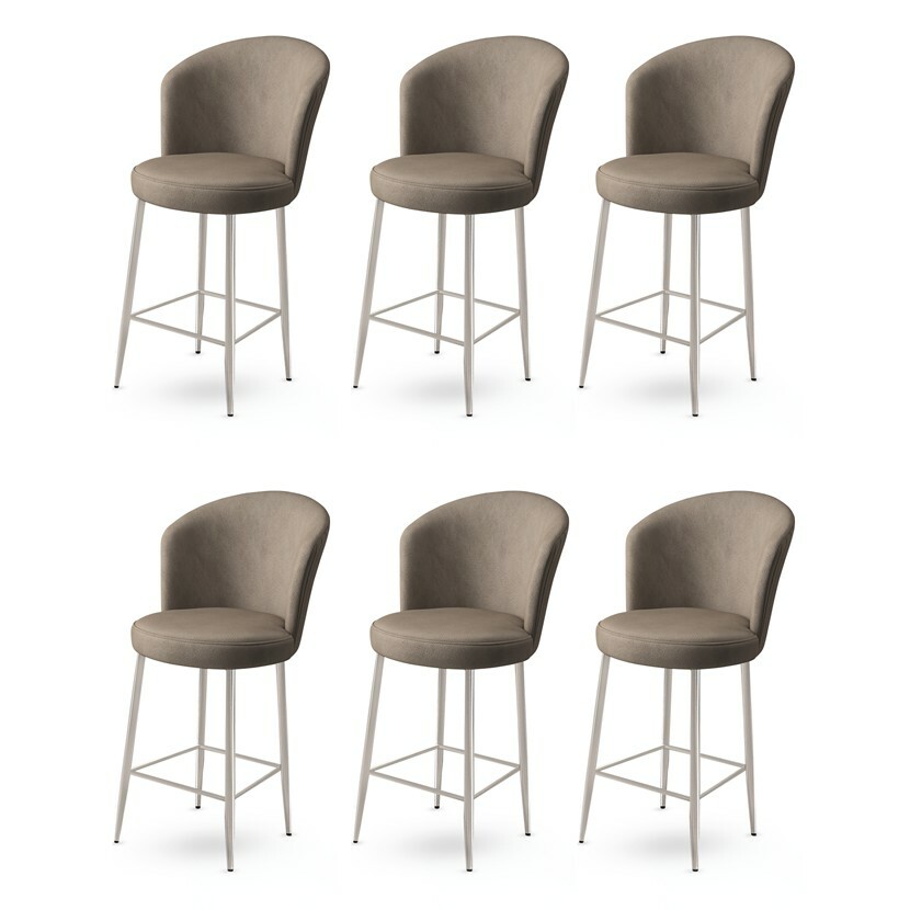 Sada barových židlí Alte Cappuccino and Chrome