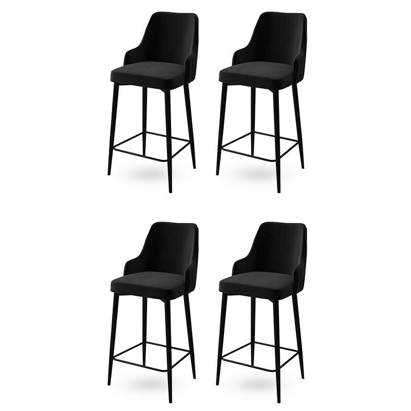 Sada barových židlí Enox Anthracite and Black