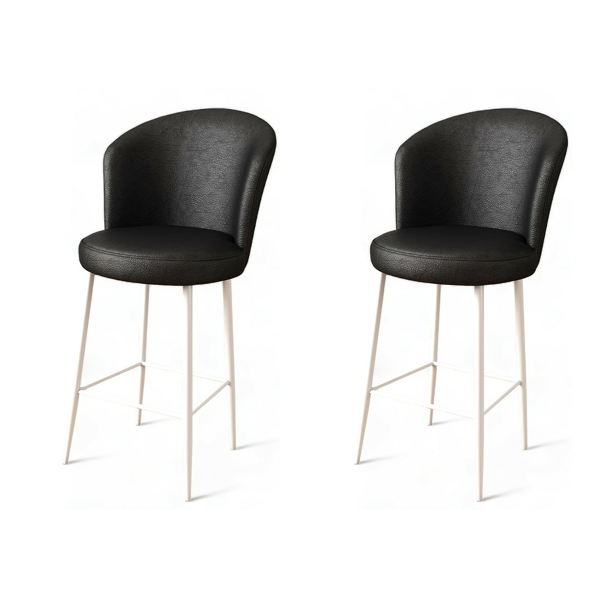 Sada barových židlí Uras Black and White