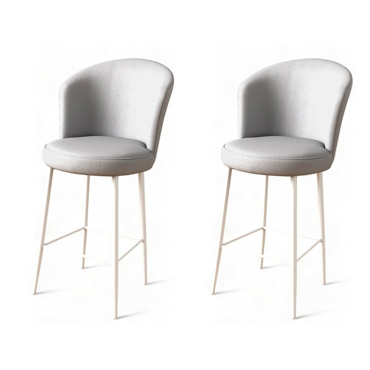 Sada barových židlí Uras Grey and White