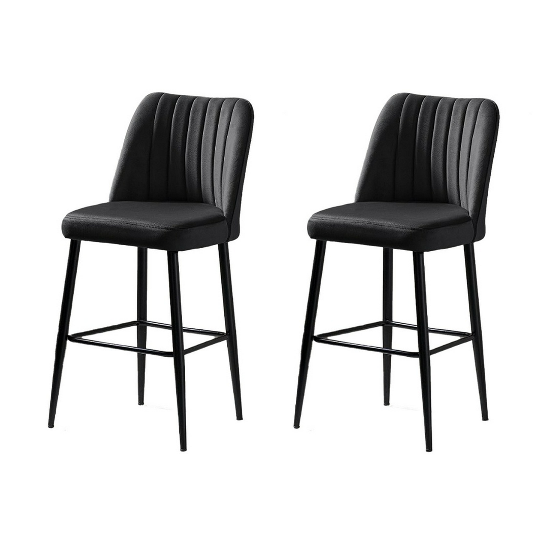 Sada barových židlí Vento Anthracite and Black