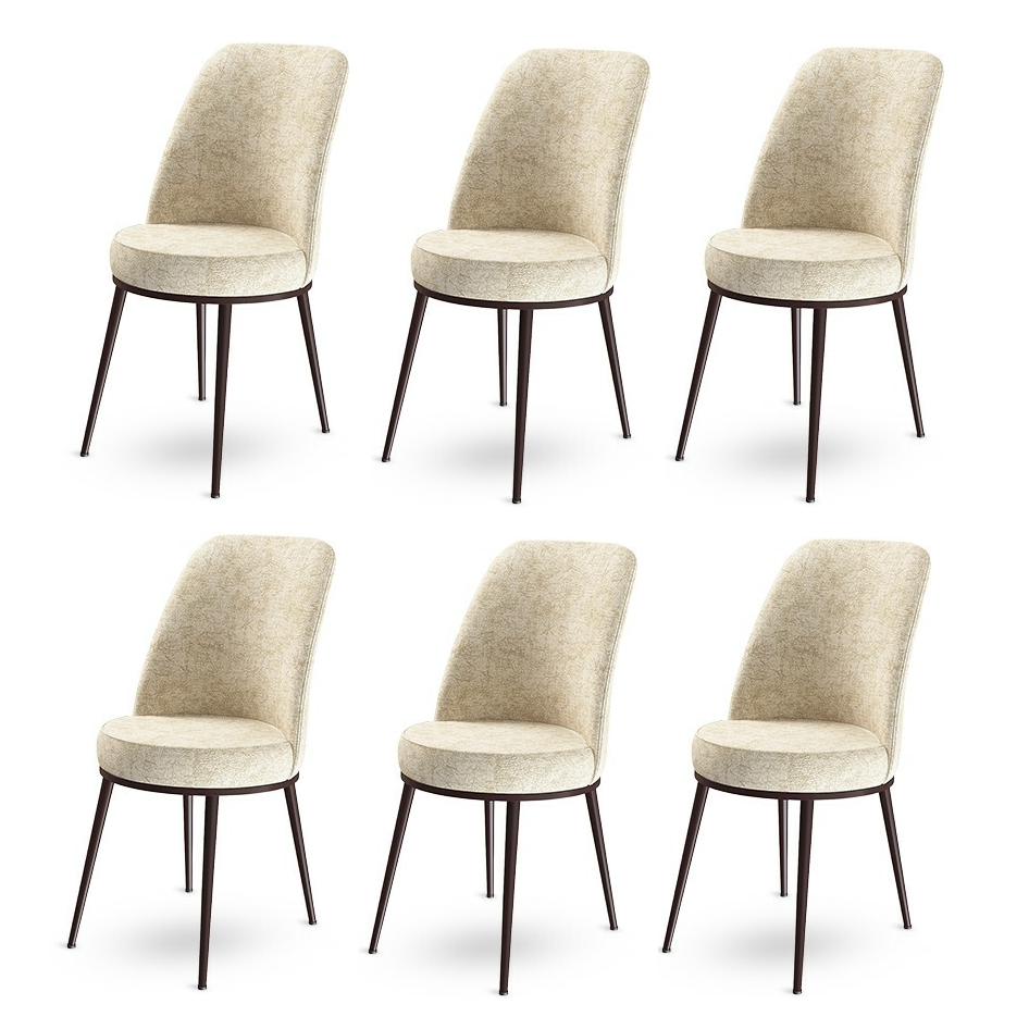 Sada jídelních židlí Dexa Cream and Brown