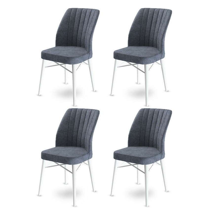 Sada jídelních židlí Flex Fume and White