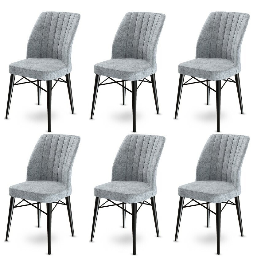 Sada jídelních židlí Flex Grey and Black