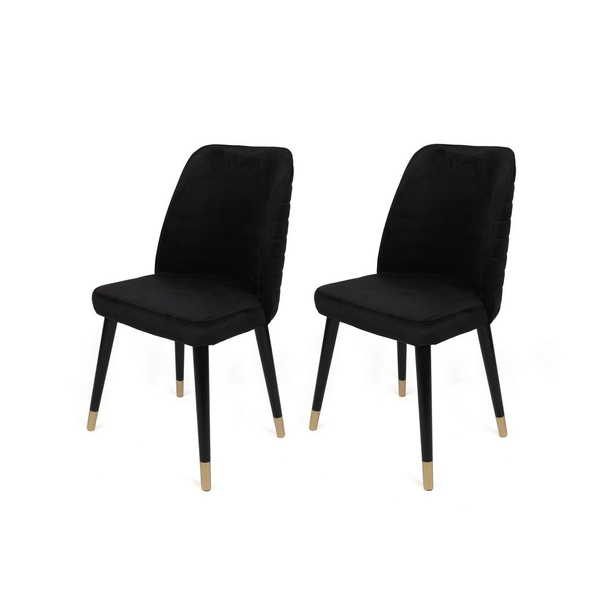 Sada jídelních židlí Hugo Black and Black