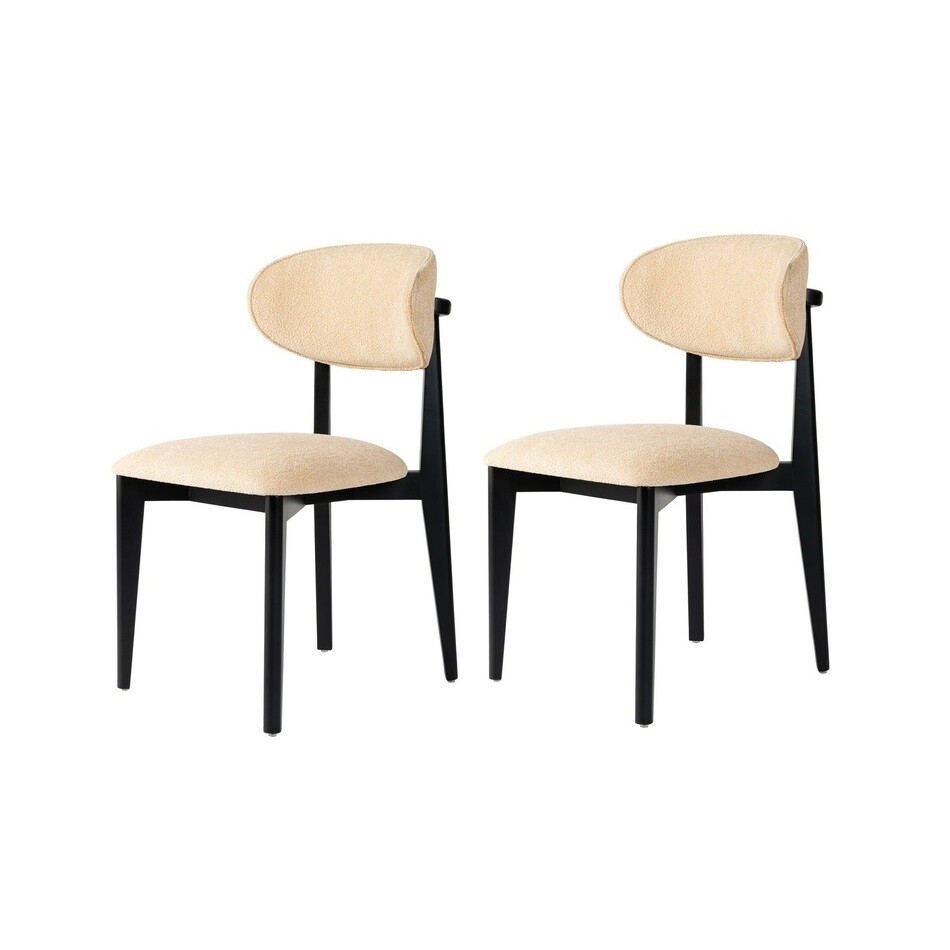 Sada jídelních židlí Lionte Beige and Black