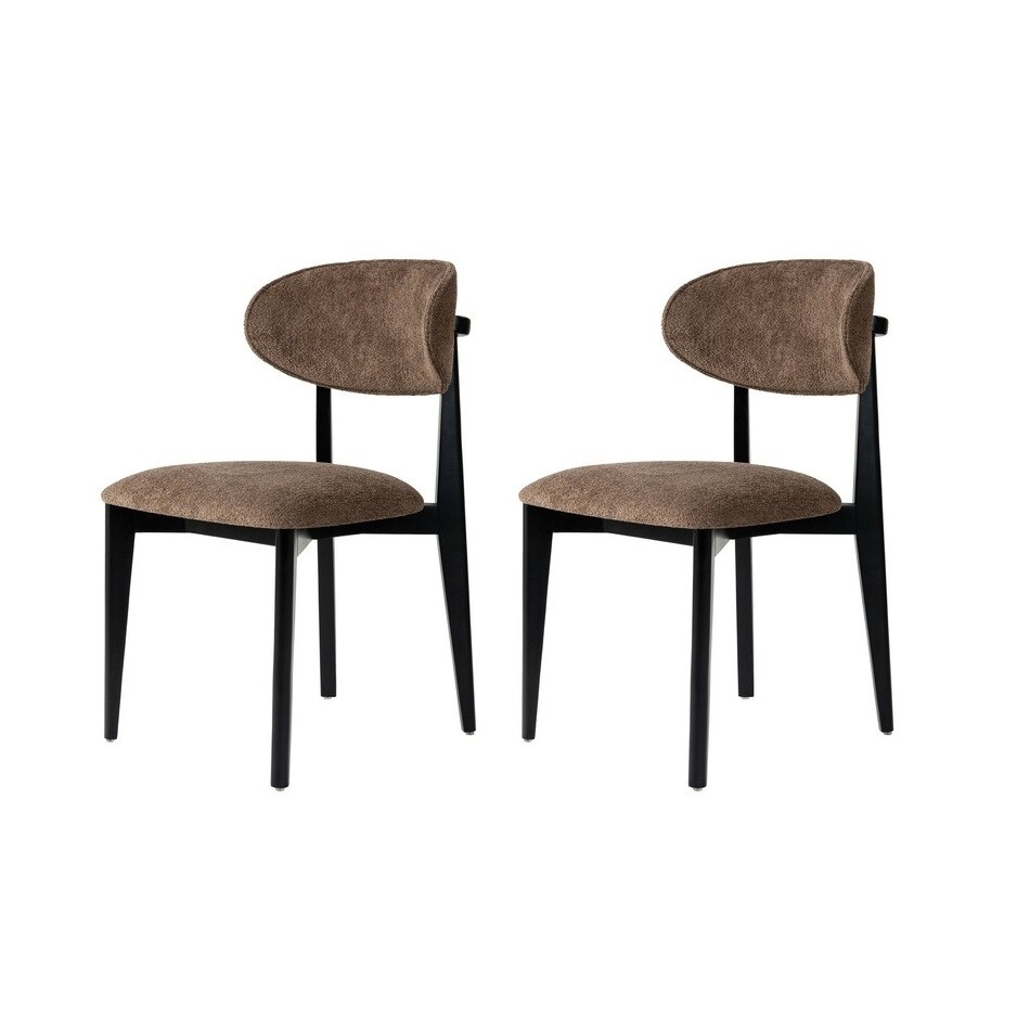 Sada jídelních židlí Lionte Brown and Black