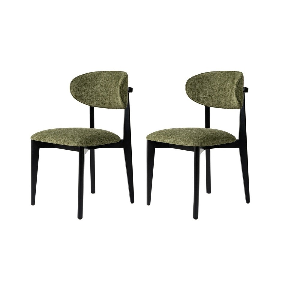 Sada jídelních židlí Lionte Green and Black