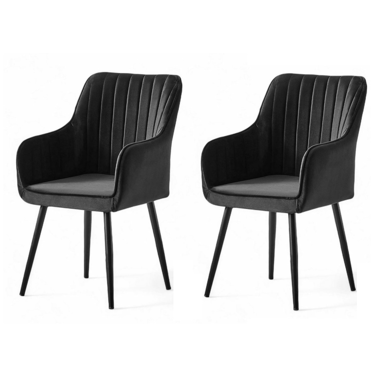 Sada jídelních židlí Nova Black and Black